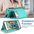 Asuwish Wallet Phone Case for iPhone 6plus 6splus 7plus 8plus with Screen Protector and Zipper Card Holder Slot