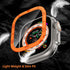 Apple Watch Ultra 2 Screen Protector 49mm - 2 Pack Tempered Glass with Titanium Alloy Frame & Waterproof Bezel Ring S2