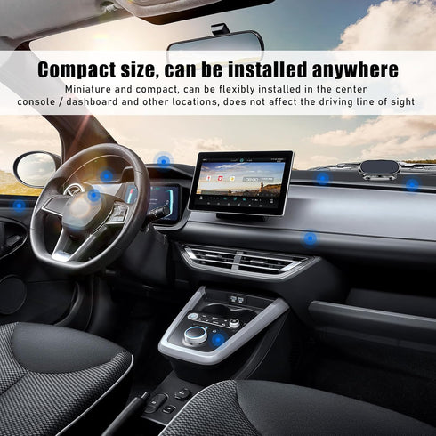 Car Magnetic Phone Holder, 360° Adjustable Hands-Free Cradle for All Smartphones, Mount for Car Windshield and Dashboard