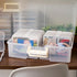 IRIS USA 4"x 6" Photo Storage Box - 2-Pack Container Keeper Organizer with 12 Cases for Pictures Crafts