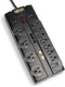 Tripp Lite 12 Outlet Surge Protector Power Strip, 8ft Cord, Black, RJ11, RJ45, & $250,000 Insurance