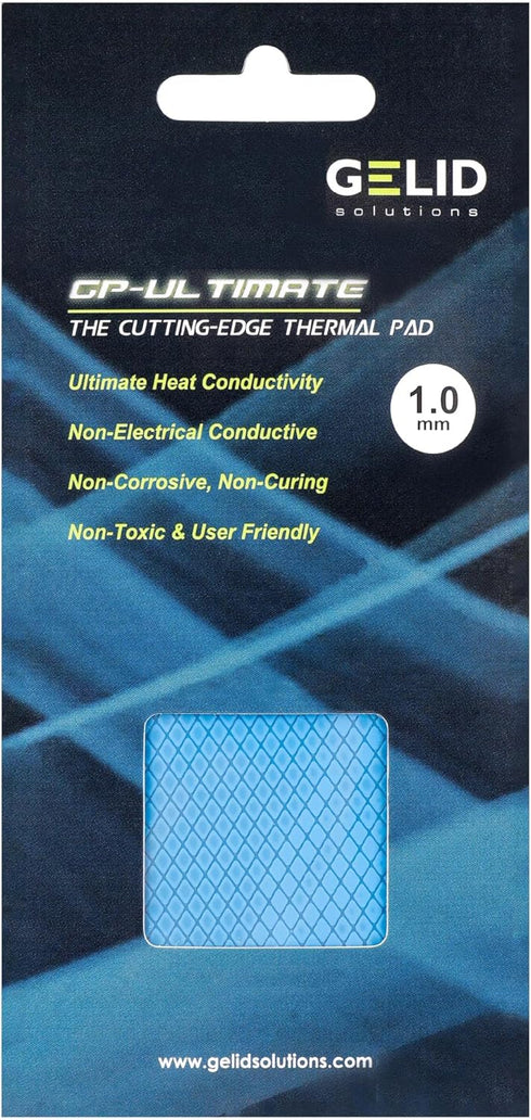 Gelid Solutions GP-Ultimate 15W Thermal Pad - 90x50x1.0mm, Excellent Heat Conduction, Ideal Gap Filler, Easy
