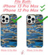 Sonix Phone Case for iPhone 13 Pro Max / 12 Pro Max | Compatible with MagSafe | 10ft Drop Tested | Ripple