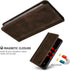 Motorola Moto G Stylus 5G (2024) Dark Brown PU Leather Flip Case: Protective Wallet, Stand Function, Card Slot,