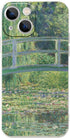 iPhone 14 Plus Protective Case, Water Lilies and Japanese Bridge by Monet Green Modern Fine Art Cover