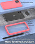 SPORTLINK Pink Waterproof Shockproof Case for iPhone 11, Full Body Heavy Duty Underwater Dustproof Protection