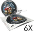 Intruder & Thief Deterrent Stickers - Security House Alarm & Security Camera - 6 Round Stickers - 9.5cm by imaggge.com
