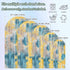 Jnbasdffb 7.2 Blue Yellow Brown Wedding Arch Cover,Stretchy Spandex Arch Backdrop Stand Covers FT,Modern Abstract