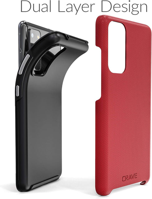 Crave Dual Layer Case for Samsung Galaxy S20 FE, Shockproof Protection for Samsung Galaxy S20 FE & S20 FE 5G - Red