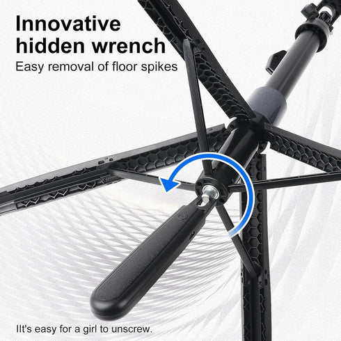 ikaufen 71" Spike,5-Speed Upgrade iPhone Tripod with Ground Adjustable Fill Light,Extendable Tripod for Phone Selfie