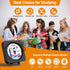 Portable CD Player with Bluetooth, Desktop Music Player with Remote Control, Supports CD/FM Radio/USB/AUX - Black