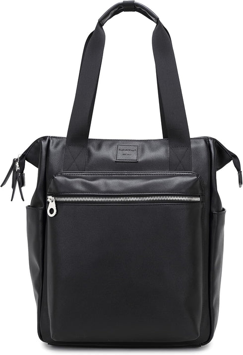 Kah&Kee Leather Convertible Tote Backpack for Women & Men | 14-Inch Laptop