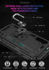 Samsung Galaxy Note 10 Case with HD Screen Protectors, Military-Grade Metal Ring Holder, Shockproof Cover