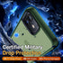 iPhone 12 Pro Case, Shockproof Military Grade Protection, Slim Translucent Hard Back, Frosted Green, 6.1'' Case.