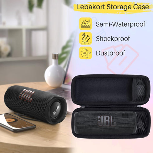 Hard Case for JBL Flip 6 Flip 5 Flip 4 Waterproof Portable Bluetooth Speaker, Off White