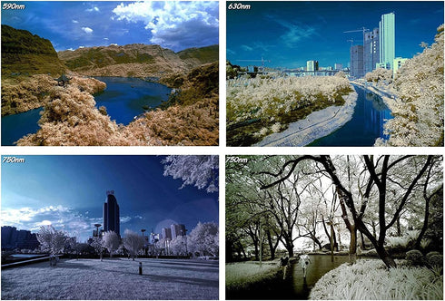 FocusFoto FOTGA 49mm Adjustable Infrared IR Pass X-Ray Lens Filter, Variable from 530nm to 750nm Optical Glass