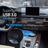 USB 3.0 Male to USB 3.0 Female AUX Flush Mount Car Mount Extension Cable for Car Truck Boat Motorcycle Dashboard Panel -(6 Feet - 2 Meter) - Black