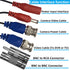 2 Pack 66ft (20M) 4K 4 100 Ultra HD BNC Video Cable Wire, Security Camera Extension Cable, All-in-One Siamese CCTV