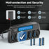 CITYORK 12 1.2V Bay AA AAA Battery Charger with Refresh Function, Smart LCD Display Battery Charger for Ni-MH/Ni-CD AA