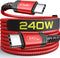 JSAUX 240W USB-C Charge Cable 10FT, Fast Charger for MacBook Pro, iPad Pro, iPhone 15, Samsung Galaxy S23, Pixel-Red.