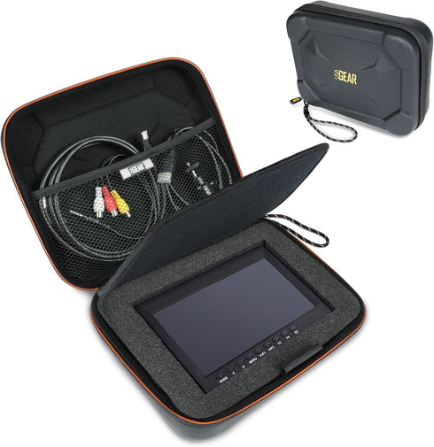 USA GEAR Camera Monitor Case, Portable Hard Case with Foam Interior, Water Resistant for Neewer 7 Inch Monitor