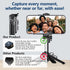 Docaharbour 360 Phone Tripod Stand with Zoom, Portable Selfie Stick with Detachable Remote and Rotatable Holder