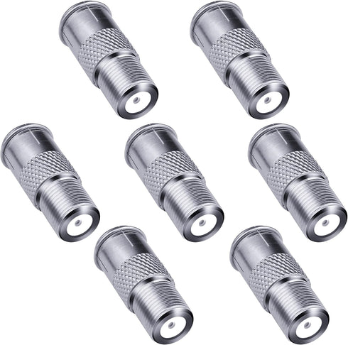 Coax Quick TV Connector, 7 Pcs Coaxial Push on Plug F Type Quick Connect Cable TV Connectors