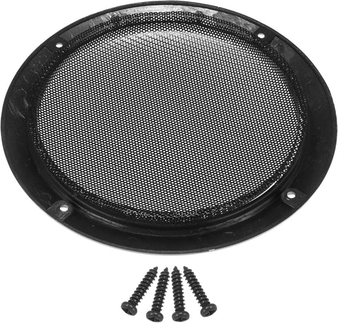 X AUTOHAUX 6.5" Speaker Grille Cover, Mesh Trim Round Subwoofer Grille Horn Protective Guard for Car