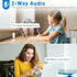 WiFi Security Camera 2K, Indoor Home Cameras for Dog/Pet/Elder/Baby Monitor, Smart Siren with Phone App, Advanced Night Vision, SD/Cloud Storage, Alexa Compatible