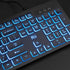 Rii Wired Keyboard and Mouse Combo, Three Colors Backlit, Quiet Input Gaming Set for School and Office