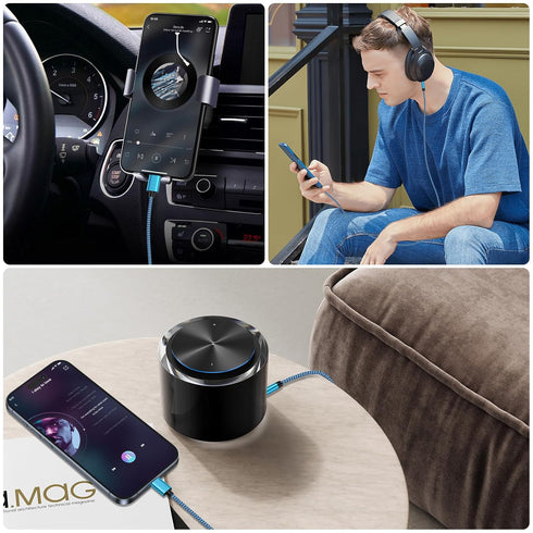 USB C to 3.5mm Google 8A Audio Aux Jack Cable, 3FT Type C to 3.5mm Male Headphone Adapter for Pixel 8 7 Pro 7A 6A