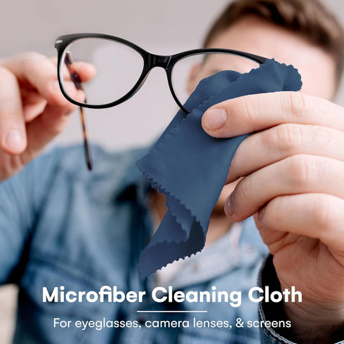 12 Pack 6 7 Inches Care Touch Eyeglass Cleaning Cloth - of Microfiber Cleaning Cloth for Glasses, Lenses, Phones