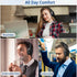 AMORNO Over Ear Bluetooth Headphones, HiFi Stereo, 68H Playtime, Foldable, Lightweight, Mic for Cellphone/PC/Office
