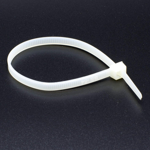 THE CIMPLE CO 11 inch White Nylon Zip Ties - Strong Indoor and Outdoor Rated, 100 Pack