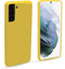 S21 Plus Phone Case | Extra Slim Premium Liquid Silicone with Microfiber Cloth and PC Material, Shockproof with Soft