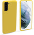 S21 Plus Phone Case | Extra Slim Premium Liquid Silicone with Microfiber Cloth and PC Material, Shockproof with Soft