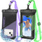 Waterproof Phone Pouches Bags, IPX8 Floatable Cell Phone Water Protectors 2 Pack with Adjustable Neck Lanyard for