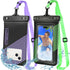 Waterproof Phone Pouches Bags, IPX8 Floatable Cell Phone Water Protectors 2 Pack with Adjustable Neck Lanyard for