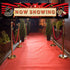 Blulu Movie Night Party Decorations, 2025 Now Showing Banner, 70.8 x 15.7 Inch Red Carpet Backdrop for Birthday Supplies