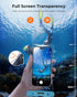 Waterproof Phone Pouch 8'', IPX8 Case with Lanyard for iPhone 15 14 13 12 11 Pro Max, 2 Pack/Blue