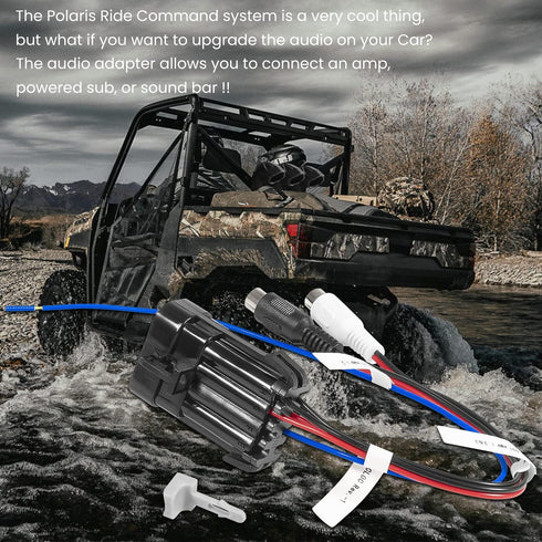 Saddle Tramp Audio Adapter Line for Polaris RZR, Ranger and General with Ride Command 7” Display