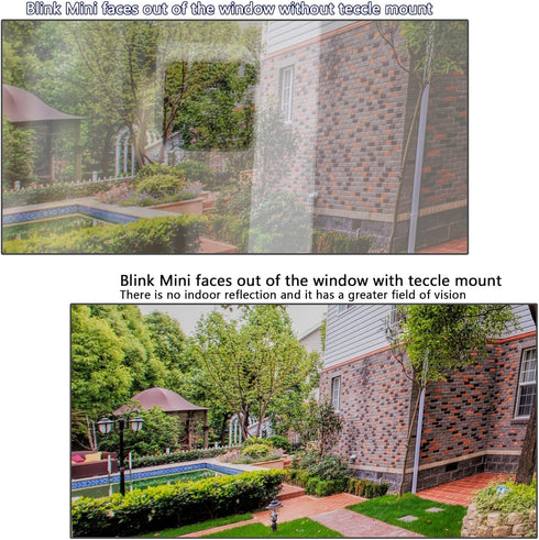 Window Mount for Blink Mini, Through Window Use, No Indoor Reflections (Pack of 1)