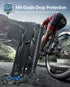 FNTCASE iPhone 11 Case: Shockproof Military Grade, Dual Layer Protection, Kickstand, Matte Textured, 6.1" Black.