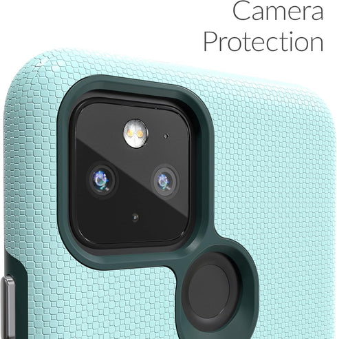 Crave Pixel 5 Case, Dual Guard Protection Series for Google Pixel 5 - Aqua
