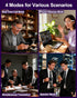 MNVOEQ IP65 Smart Bluetooth Glasses, AI Voice Translation Eyewear with Integrated Speakers and Microphone, Hands-Free