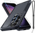 Full Body Heavy Duty Case for Samsung Galaxy S24 Plus, Shockproof Protective Cover with Lanyard Strap and Tempered Glass