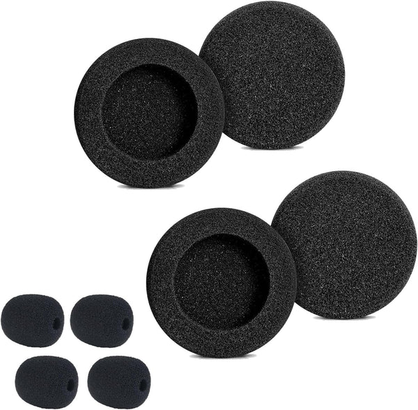 Ear Cushions for Jabra Headset, Foam Replacement Ear Pads Compatible with Jabra Biz 1500 1900 2300 2400 (4 Pack)