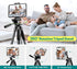 JOILCAN 67" Phone Tripod, Camera Tripod Stand for iPhone iPad, Professional Aluminum Travel Tripods with Wireless