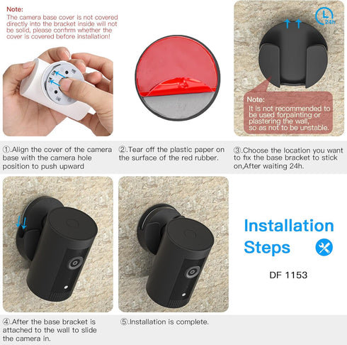 HOLACA No-Drill Adhesive Mount for Ring Indoor Cam, Easy to Install, No Tools Required, Strong Adhesive