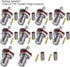 TNC Female Waterproof Connector, 10 pcs TUOLNK Crimp Plug for RG58 RG142 Coaxial Cable Solder Connector